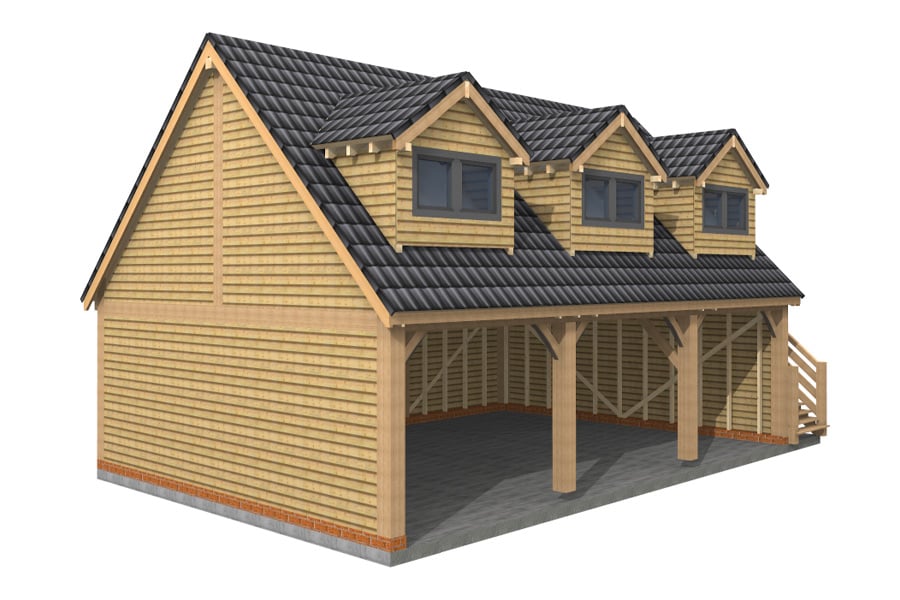 oak framed garage kits carport kits versailles