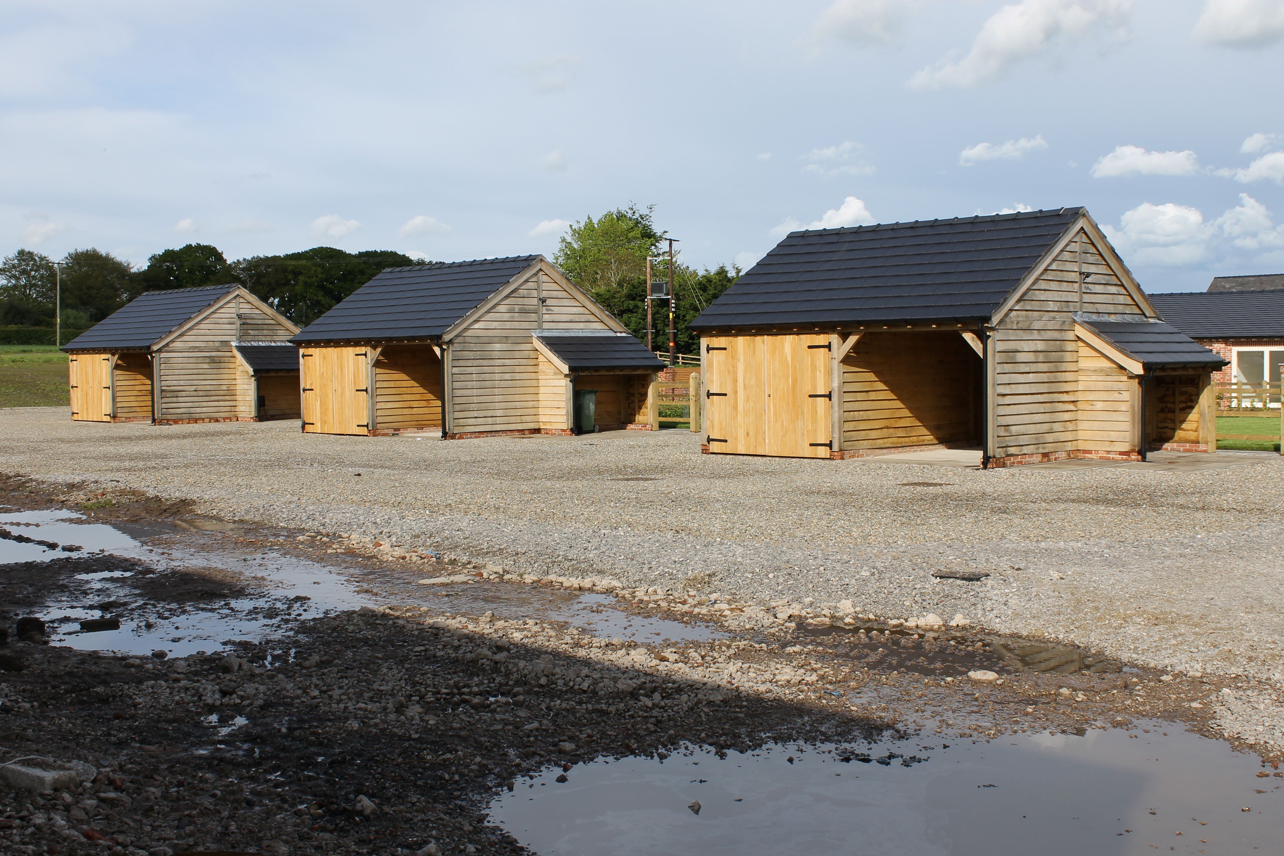 Cheshire Oak Frame Garage
